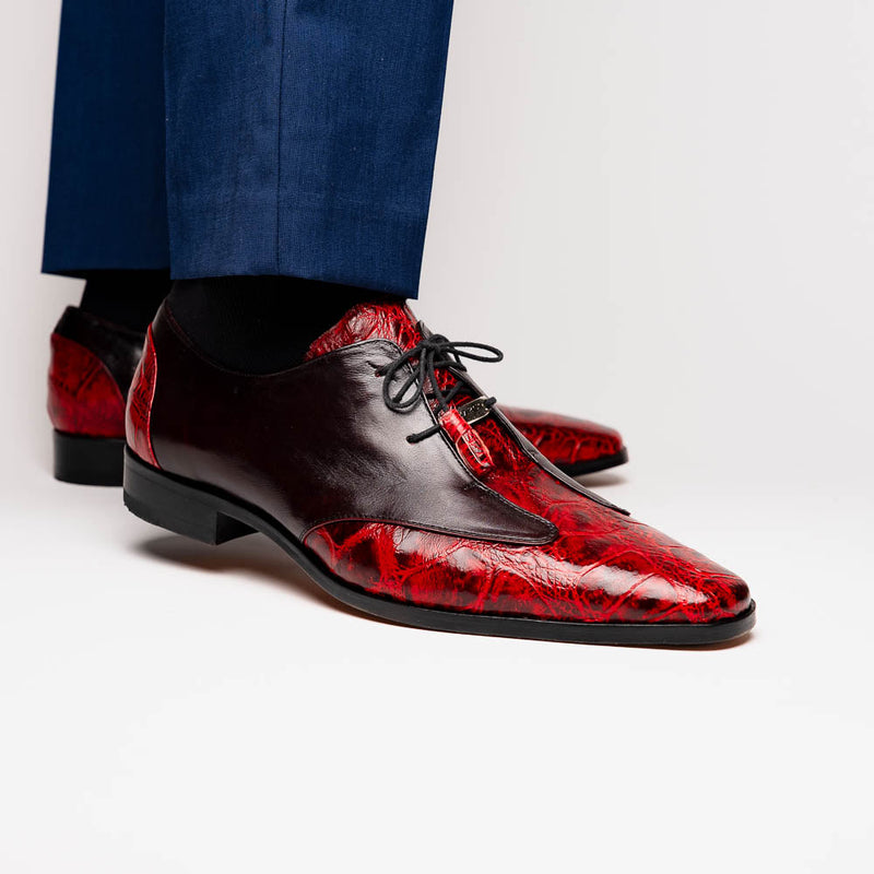 Marco Di Milano Anzio Black Cherry Leather Shoe