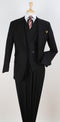 Apollo King Mens 3 Piece 100% Super 150s Wool Suit – High Fashion Double Breasted Vest, Peak Lapel Jacket