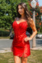 Applique Short Sleeveless Dress by Elizabeth KGS3516