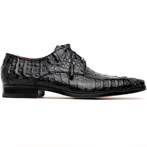Marco_Di_Milano Apricena Black Leather Luxury Shoe
