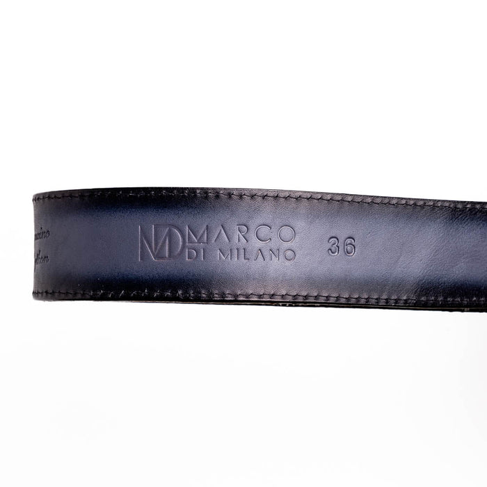Marco Di Milano Arkansas Belt Antique Newspaper Leather Shoe