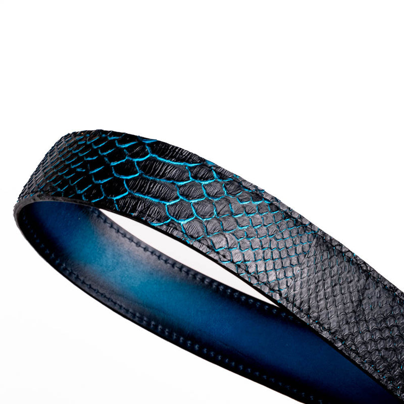 Marco Di Milano Arkansas Belt - Black & Blue Leather Loafers