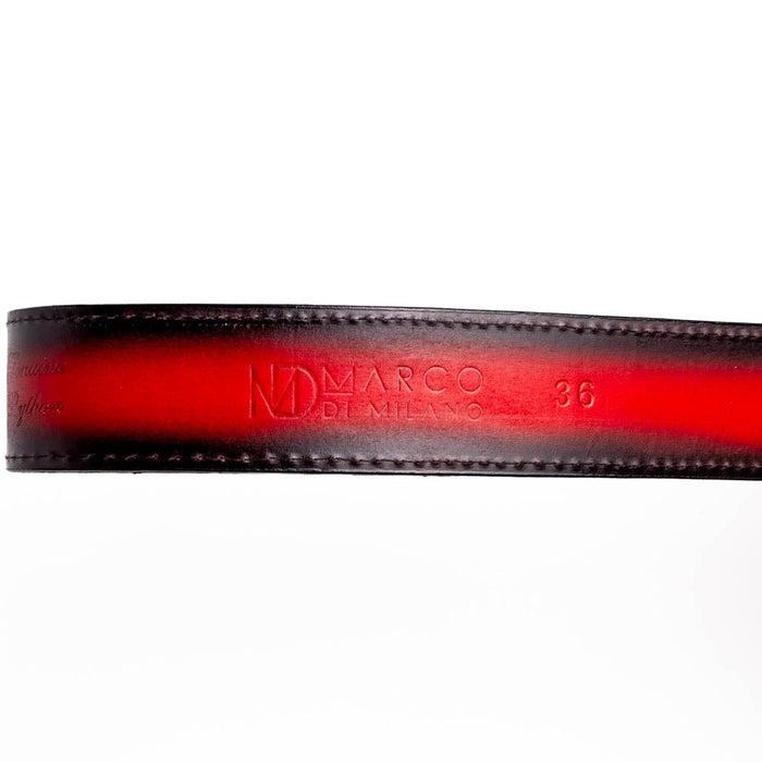 Marco Di Milano Arkansas Black Cherry Leather Belt Shoe