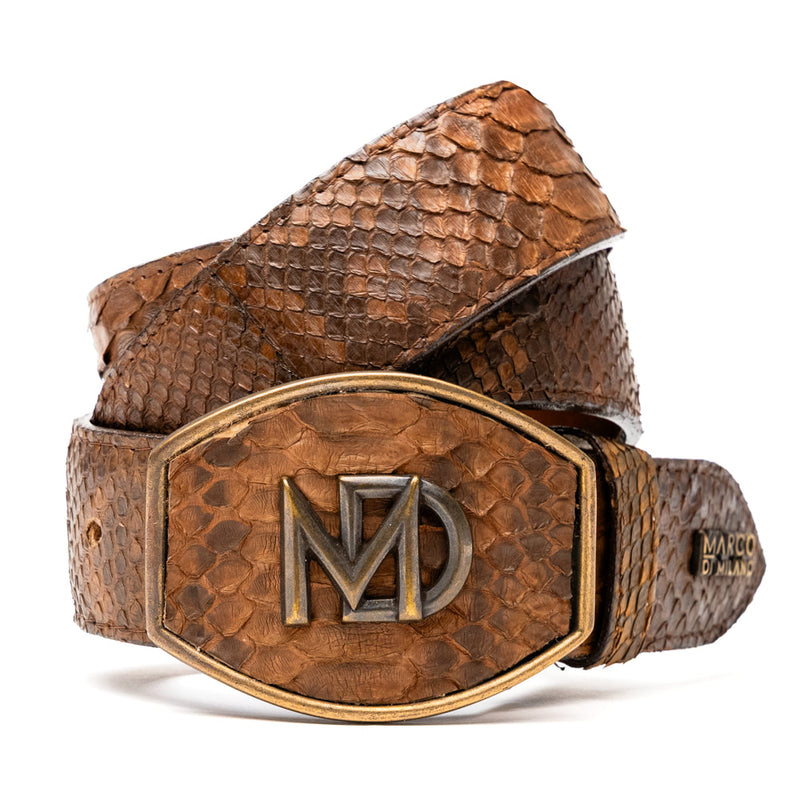 Marco Di Milano Arkansas Belt Cognac Leather Dress Shoe