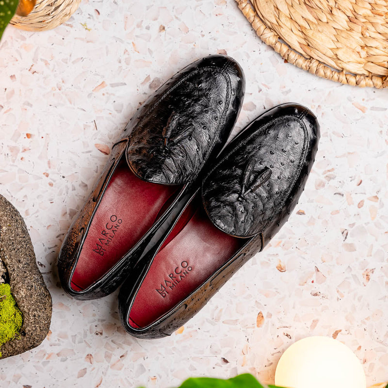 Marco Di Milano Aubiere Black Leather Dress Shoe