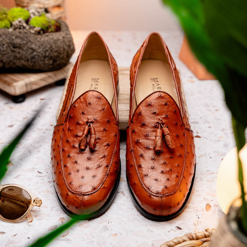 Marco Di Milano Aubiere Cognac Leather Dress Shoe