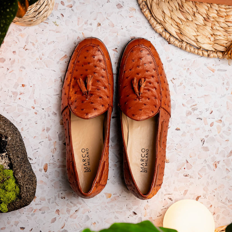 Marco Di Milano Aubiere Cognac Leather Dress Shoe