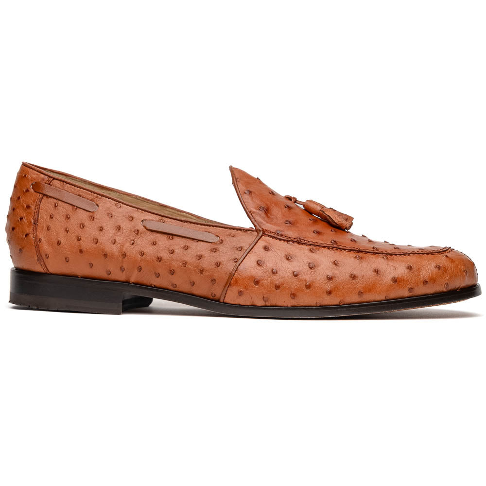 Aubiere Cognac Ostrich Loafer 