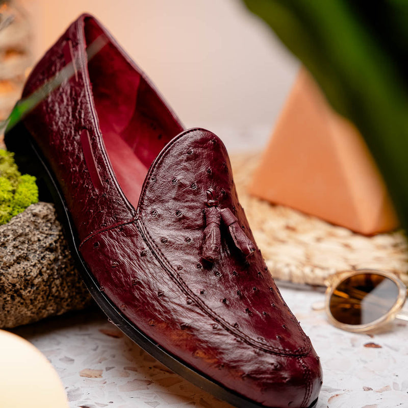 Marco_Di_Milano Aubiere Wine Leather Dress Shoe