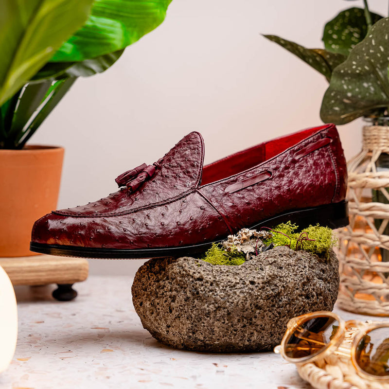 Marco_Di_Milano Aubiere Wine Leather Dress Shoe