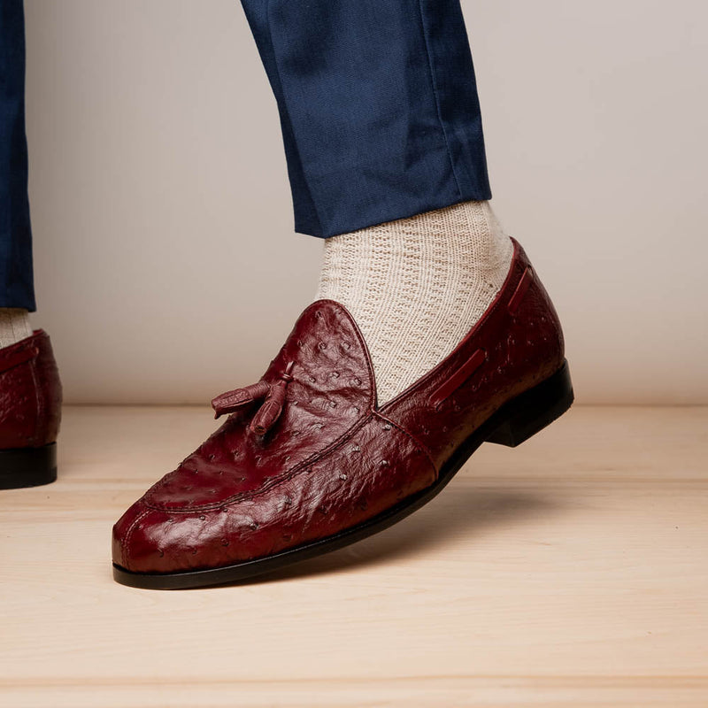 Marco_Di_Milano Aubiere Wine Leather Dress Shoe