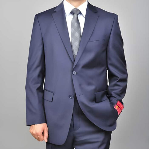 Mens Blue Wool Suit   - Any Brand Style Size