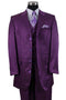 Mens Cheap Purple Suit Mens 4 Button Diagonal Tonal Stripe Fashion Suit in Purple