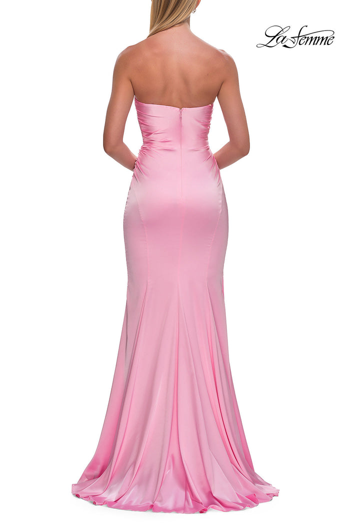 La Femme 33546 Ruched Bodice Long Sweetheart Gown