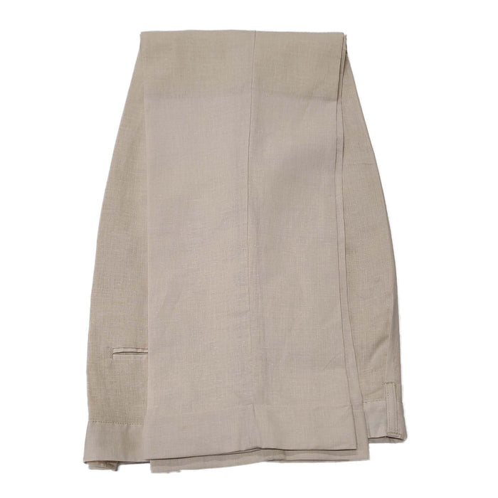 Mens Natural Linen Shirt and Pants Casual Outfit Set