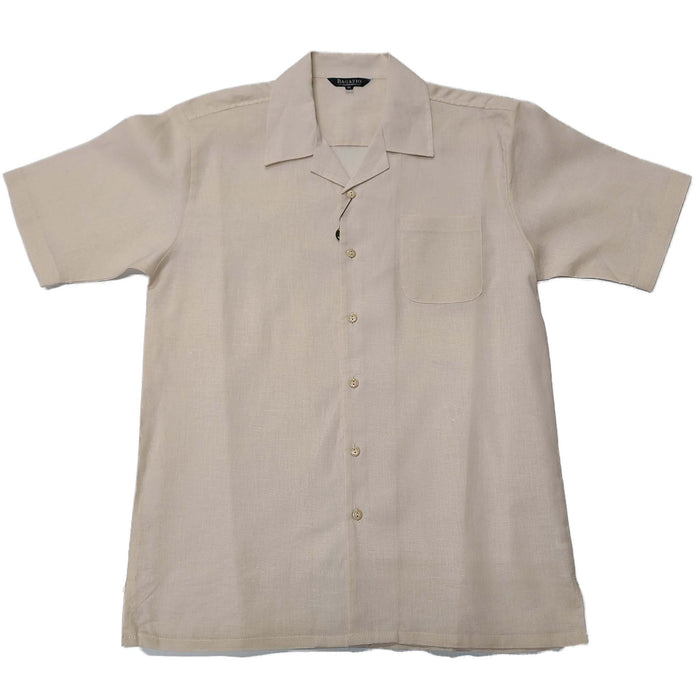Mens Natural Linen Shirt and Pants Casual Outfit Set