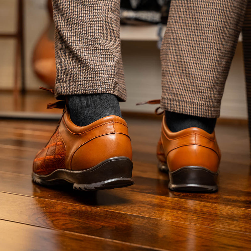 Marco Di Milano Bari Cognac Leather Dress Shoe