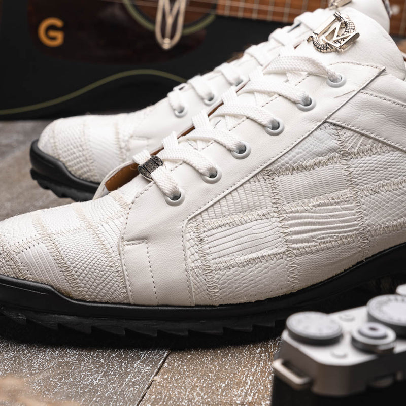 Marco Di Milano Bari White Leather Luxury Shoe
