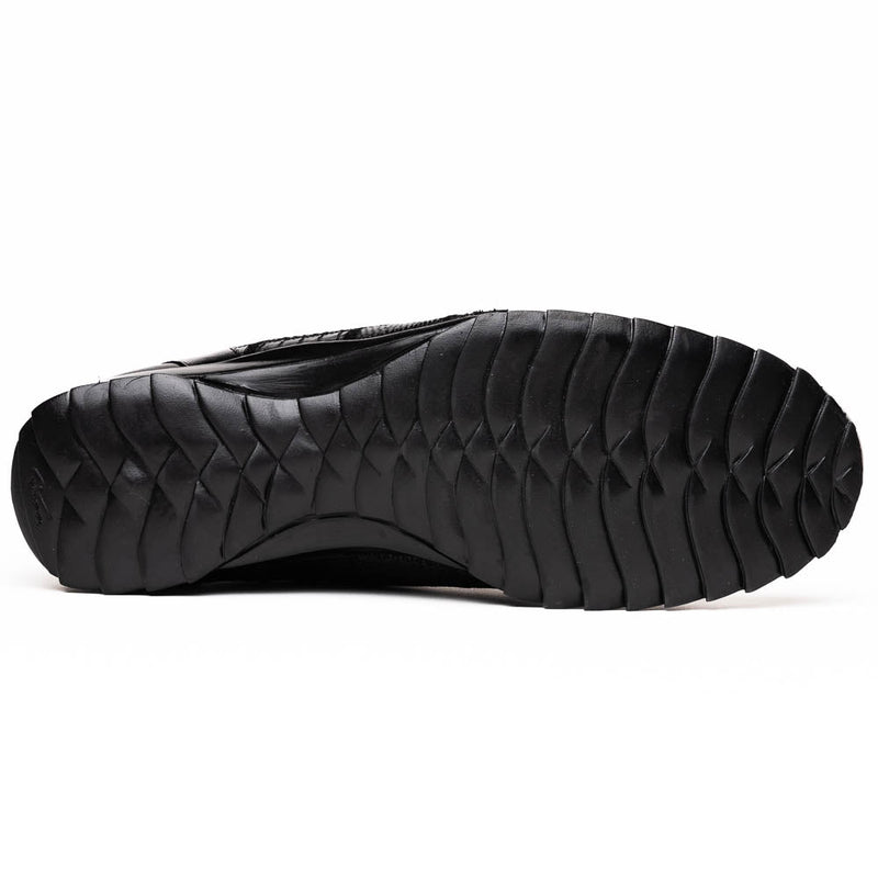 Marco Di Milano Bari Black Lizard Patchwork Sneakers