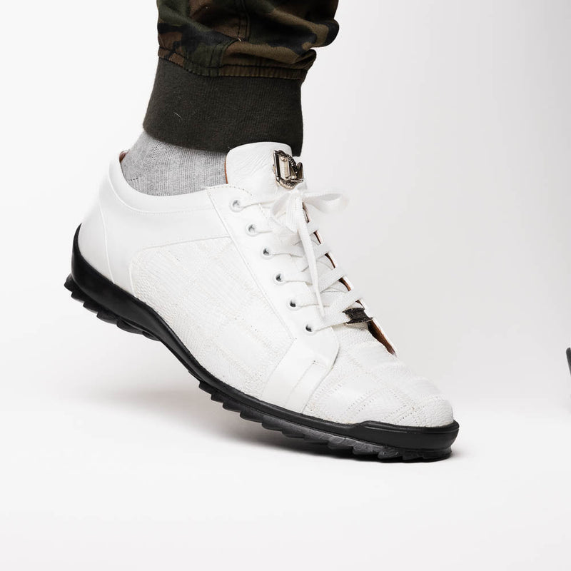 Marco Di Milano Bari White Leather Luxury Shoe