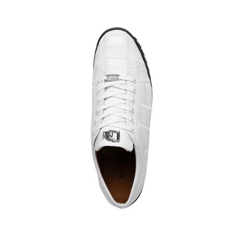 Marco Di Milano Bari White Leather Luxury Shoe