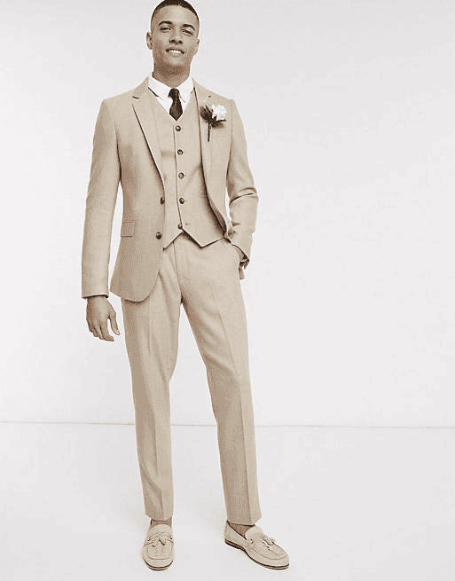 Beige Wedding Suits - AlbertoNardoniStore