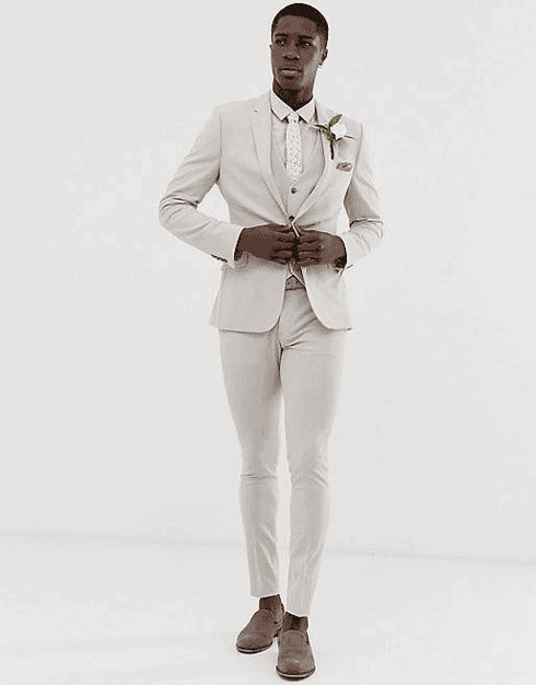 Beige Wedding Suits - AlbertoNardoniStore