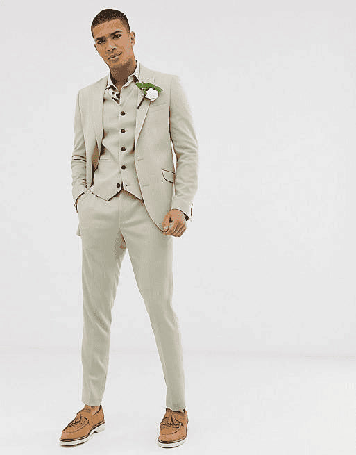 Beige Wedding Suits - AlbertoNardoniStore