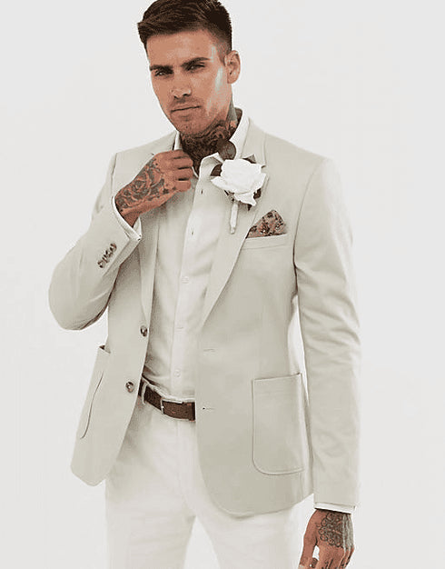 Beige Wedding Suits - AlbertoNardoniStore