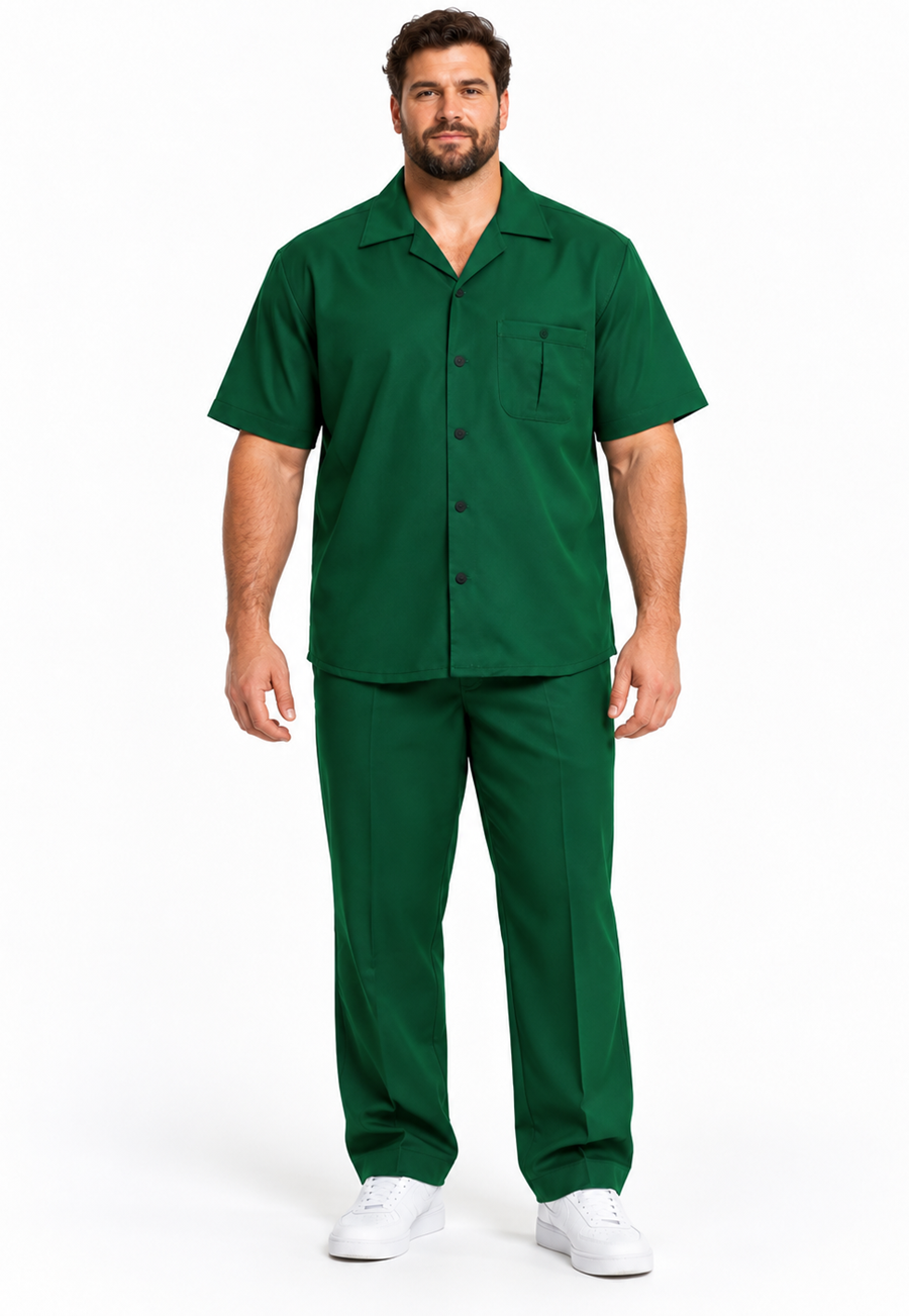 4XL 5XL 6XL 7XL 8XL Big And Tall Walking Green Suit