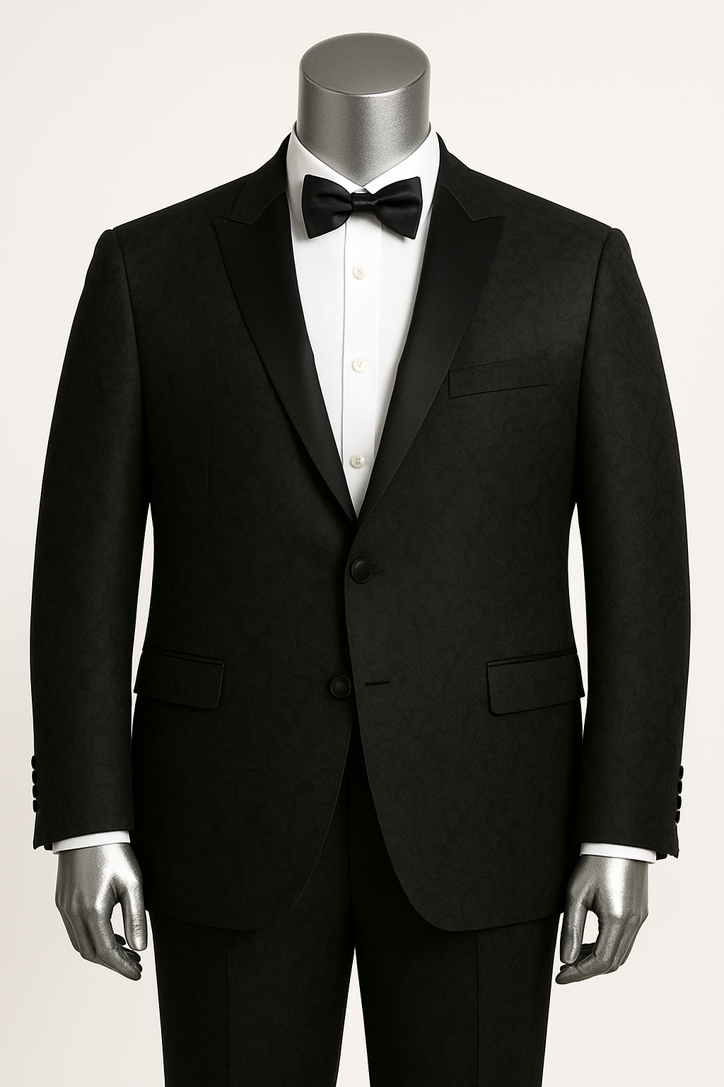 Big and Tall Mens Tuxedos Jacket - Big And Tall Formal Wear - Bowtie Included - For Big Guys