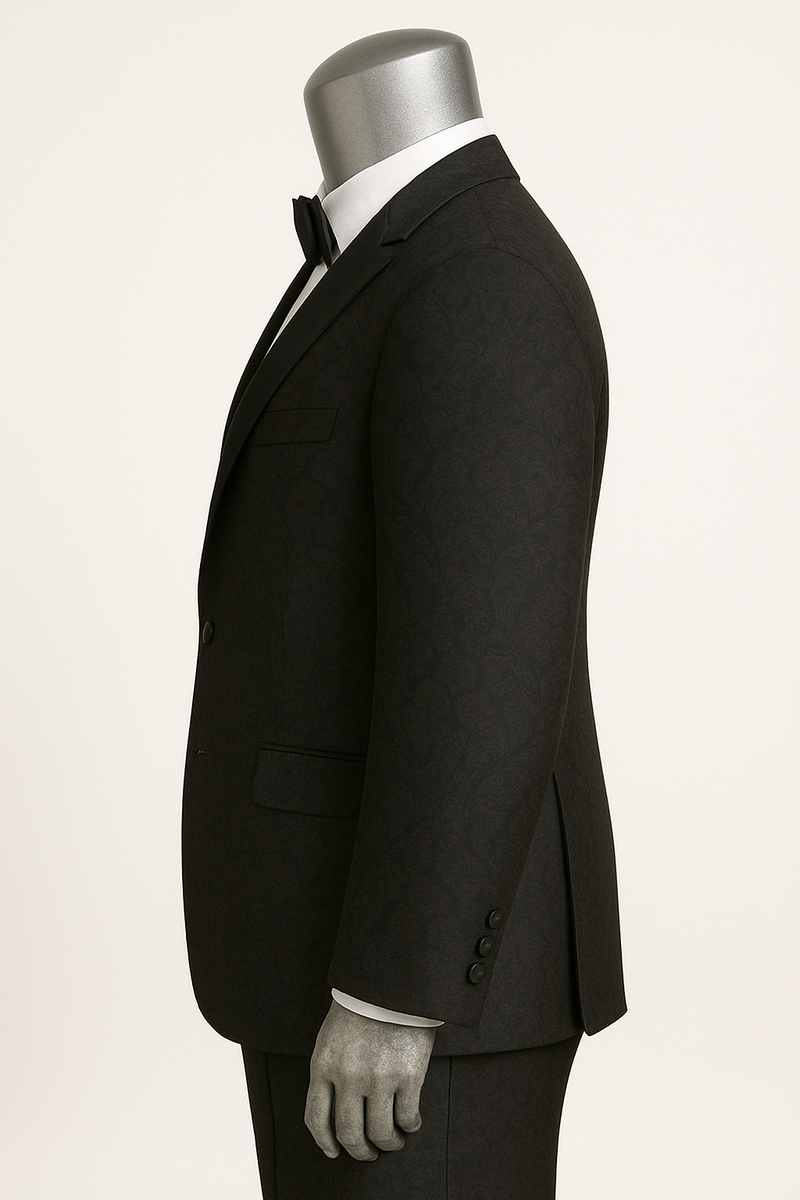 Big and Tall Mens Tuxedos Jacket - Big And Tall Formal Wear - Bowtie Included - For Big Guys