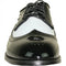 Black & White Wingtip Men's Tuxedo Shoes – Vintage Gatsby Spat Dress Shoes