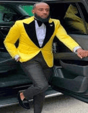 Black and Yellow Suit - AlbertoNardoniStore