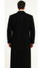 Black Cashmere Chesterfield Overcoat â€“ 1920s Full Length Topcoat