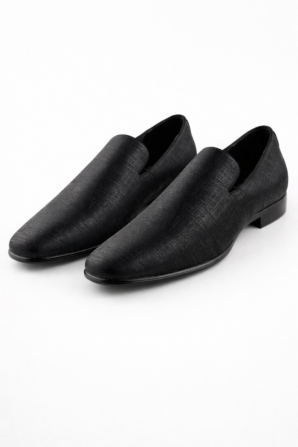Sharkskin Black Couture 1910 Tuxedo Shoes