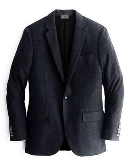 Black Mens Winter Blazer Cashmere and Wool Winter Fabric Sport Coat $99UP - AlbertoNardoniStore