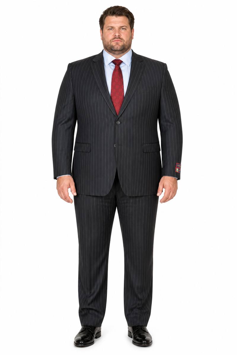 Black Pinstripe Bold Bold Chalk Stripe Pinstripe Suit
