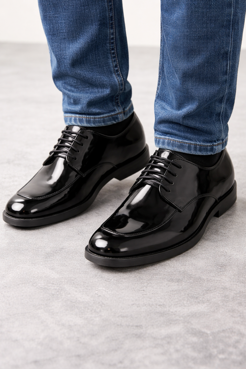 Black Shiny Dress Shoe
