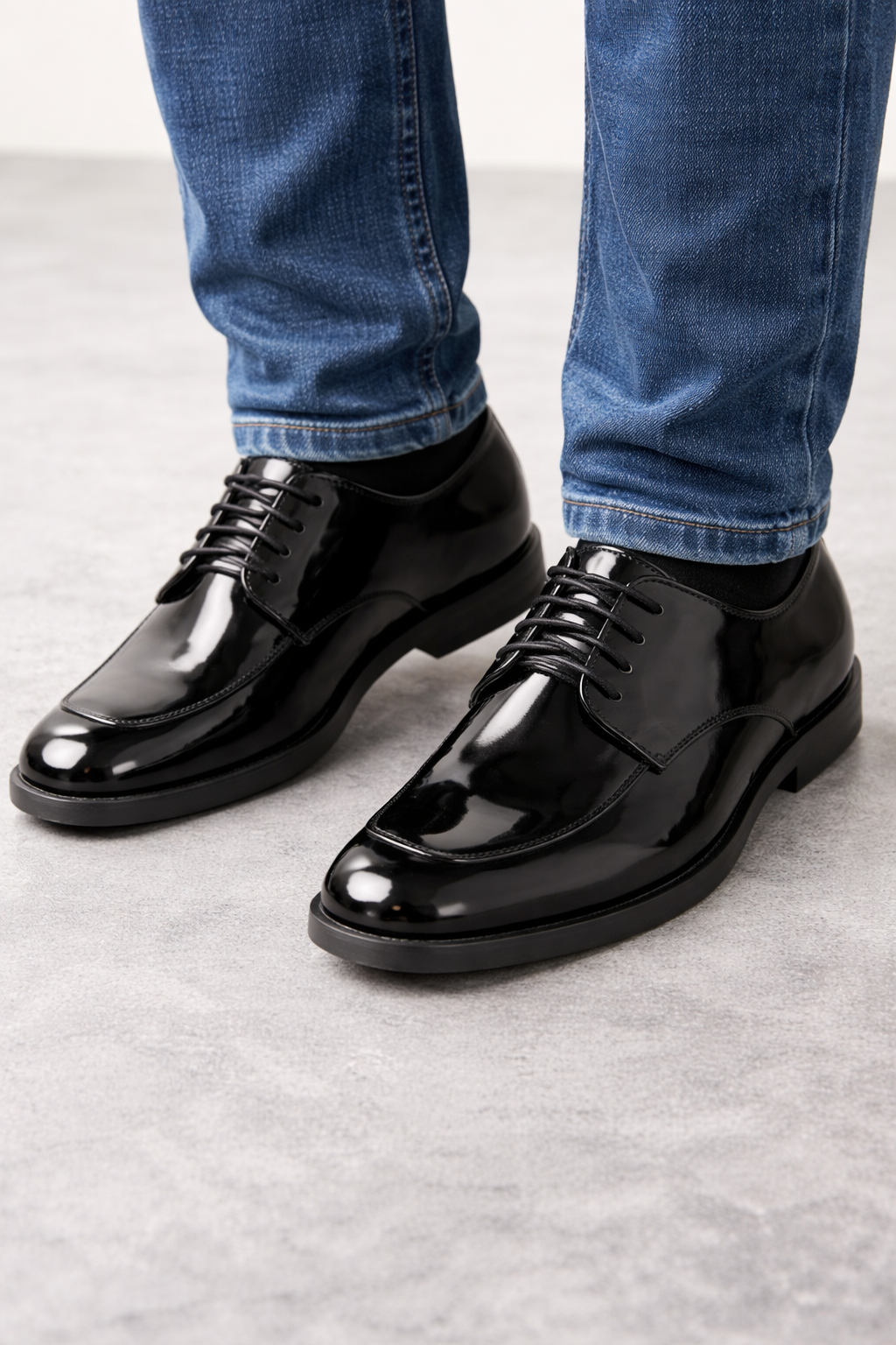 Black Shiny Dress Shoe