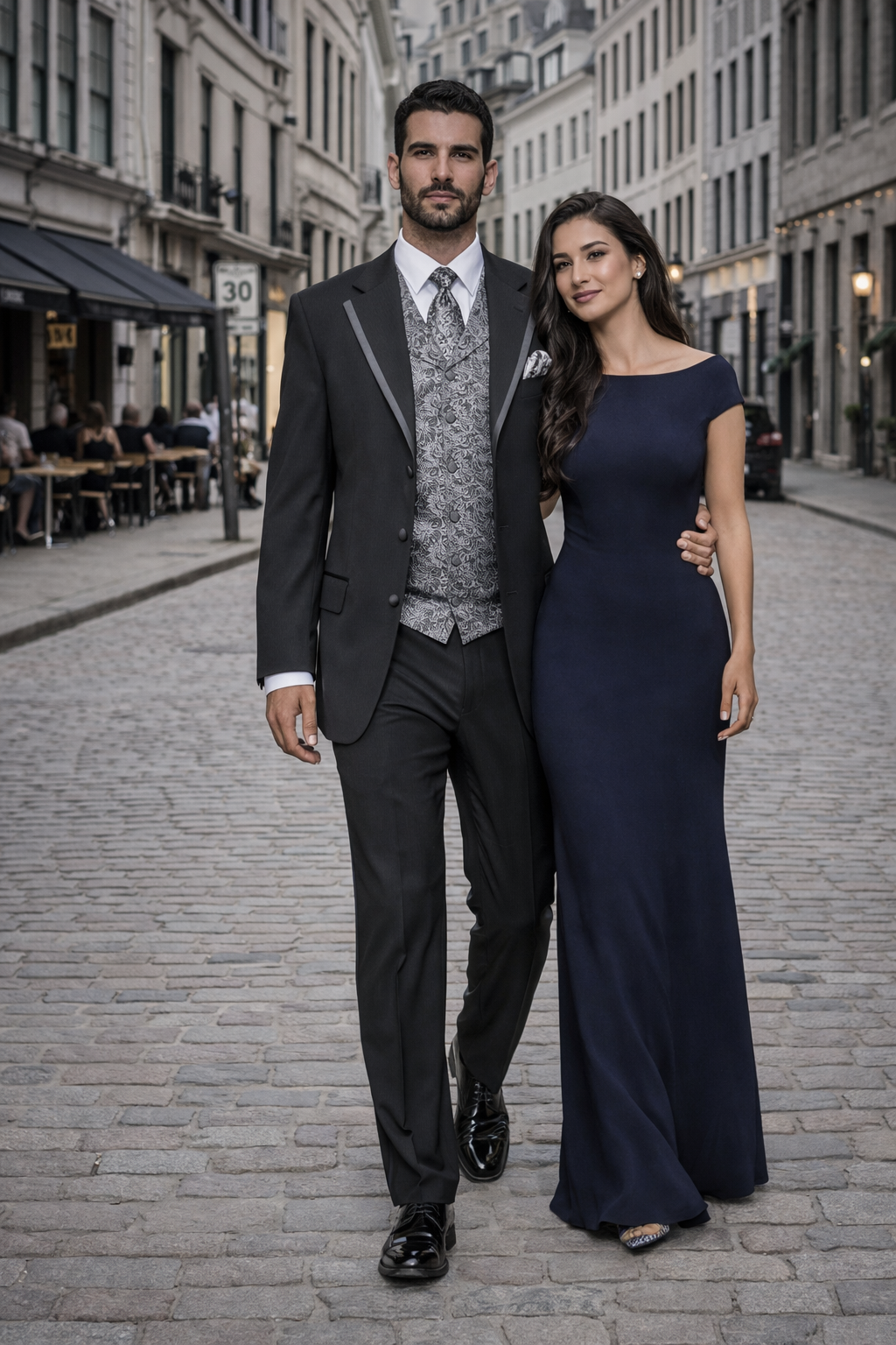 Black Suit Grey Vest - Black Suit With Vest - Classic Fit Pleated Pants