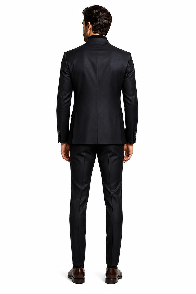 Suit And Turtleneck Combo - Turtleneck Prom Outfits - Prom Turtleneck  Black Suit