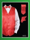 Black Suit With Red Vest and Tie Set - AlbertoNardoniStore