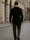 Black Velvet Fabric Suit With Velvet Tuxedos Fabric