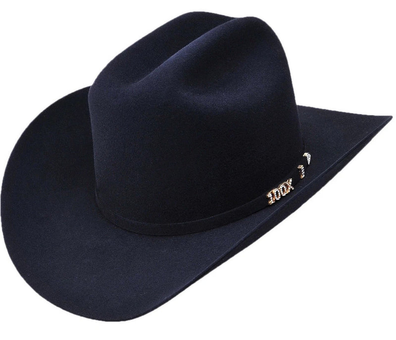 Serratelli 100X El Comandant Black 4" Brim Western Cowboy Hat All Sizes