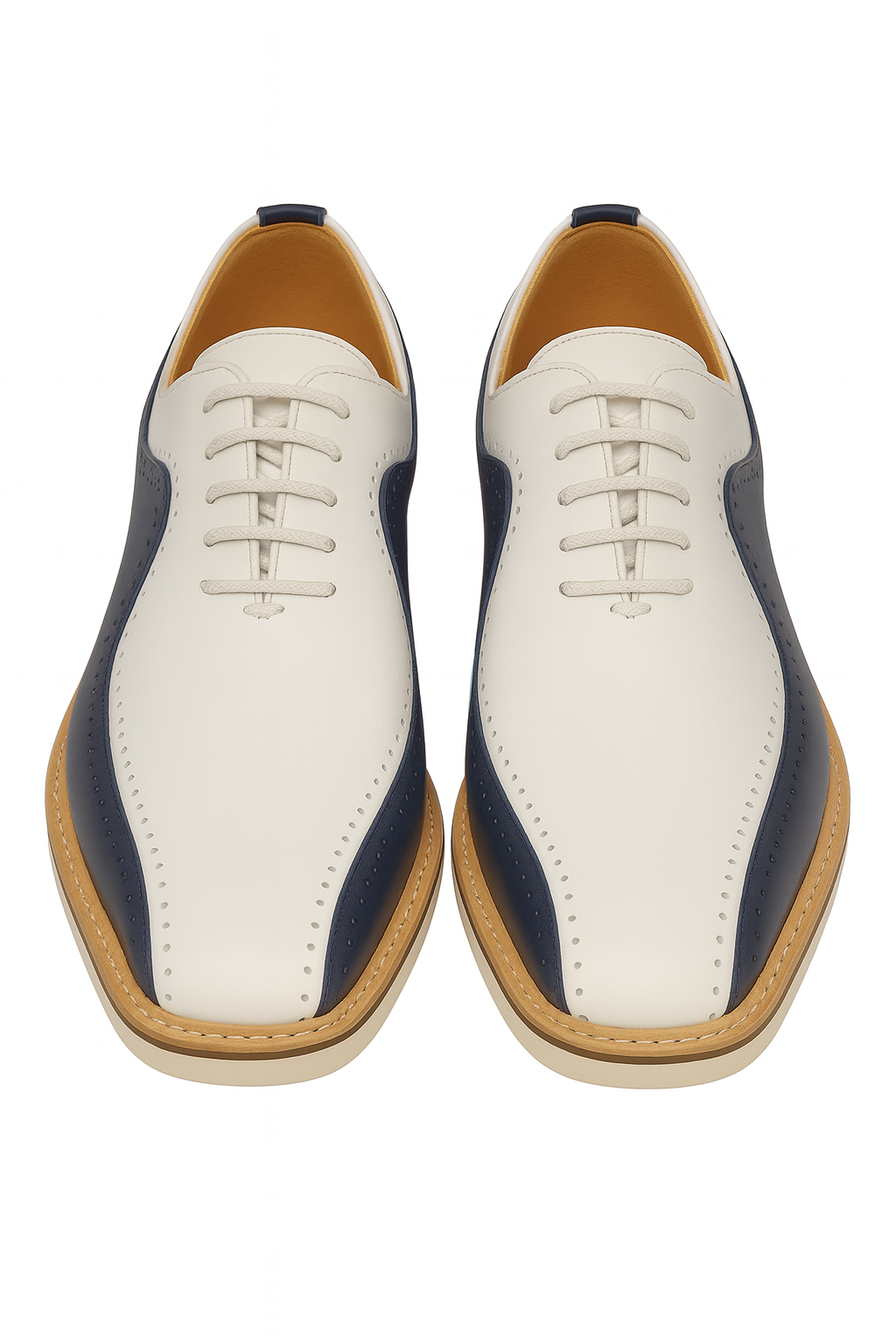 Two-Tone Burnished Brogue Oxford