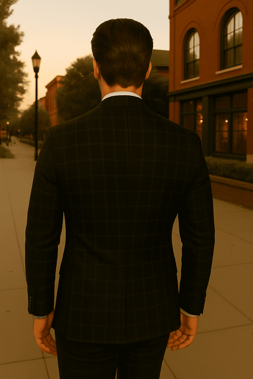 Wool Suit - Italian Made Business Suit by Statement Men's 3 Piece 100% Wool Fashion Suit - Modern Fit