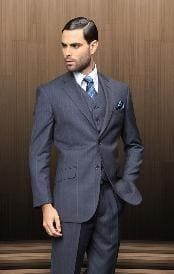 Blue Checkered Suit - AlbertoNardoniStore