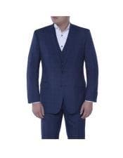 Blue Checkered Suit - AlbertoNardoniStore