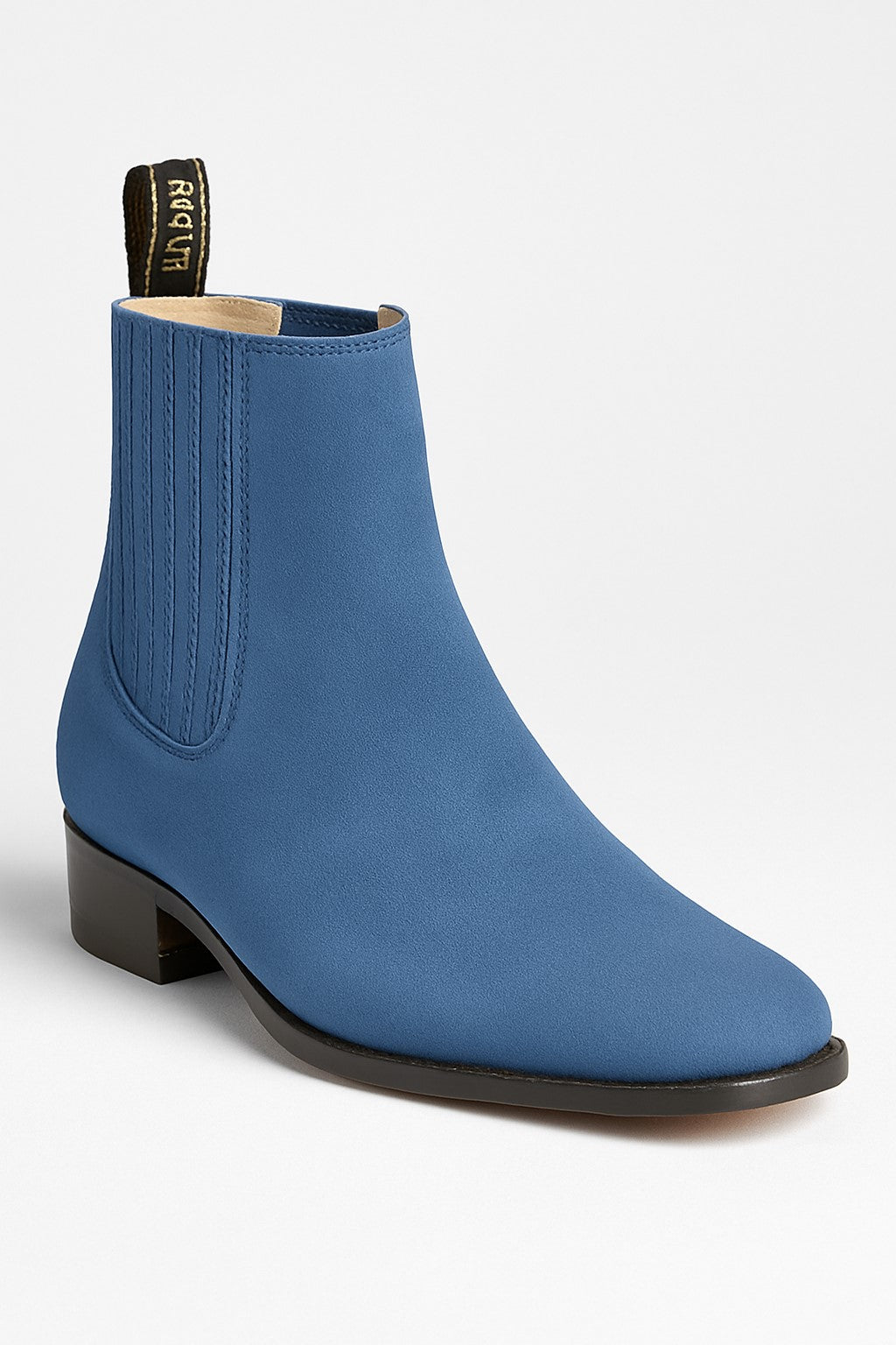 Blue Jean Los Altos Boots Men's Charro Botin Short Ankle Suede Boots